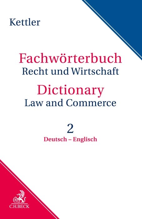 Fachw&ouml;rterbuch Recht & Wirtschaft Band II: Deutsch - Englisch - Stefan Kettler