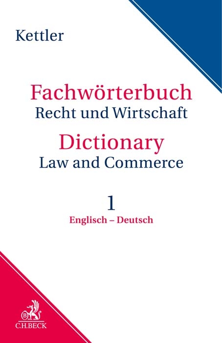 Fachw&ouml;rterbuch Recht & Wirtschaft Band I: Englisch - Deutsch - Stefan Kettler