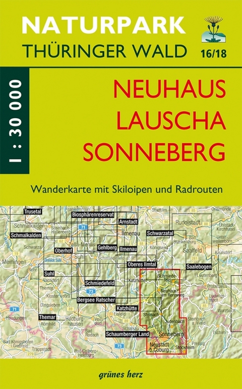 Wanderkarte Neuhaus-Lauscha-Sonneberg