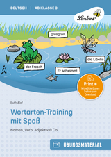 Wortarten-Training mit Spa&szlig; - Nomen, Verb, - Ruth Alef