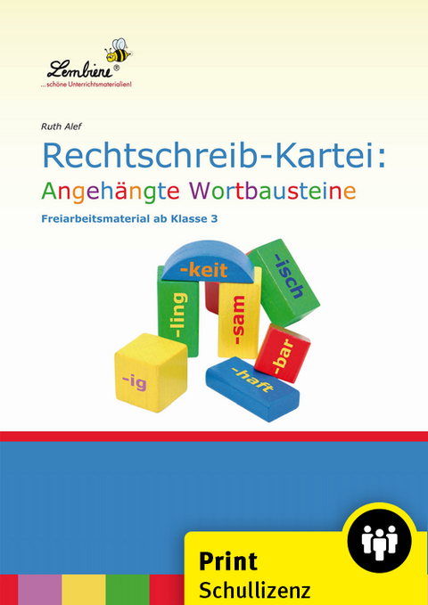 Rechtschreib-Kartei: Angeh&auml;ngte Wortbausteine - Ruth Alef