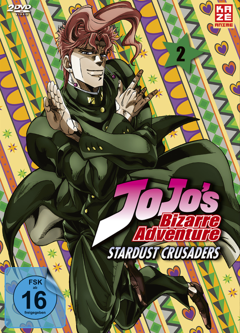 Jojo's Bizarre Adventure Part 3: Stardust Crusaders - 2. Staffel - DVD Vol. 2 (Episoden 13-24) [2 DVDs] - Kenichi Suzuki