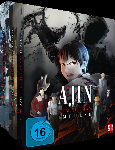 Ajin: Demi-Human - Movie-Trilogie 1-3 - Gesamtausgabe - 3 Blu-rays - [Steelcase]