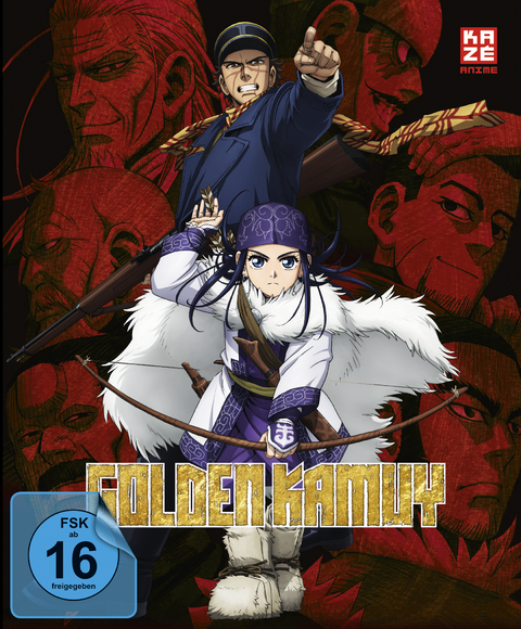 Golden Kamuy - Gesamtausgabe - Staffel 1 & 2 - DVD Box (4 DVDs) - Hitoshi Nanba