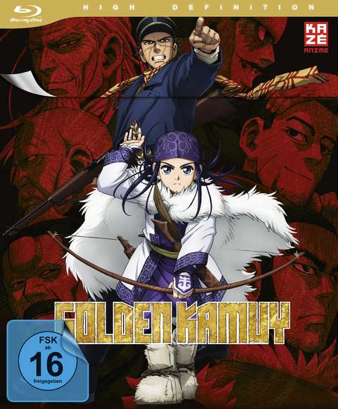 Golden Kamuy - Gesamtausgabe - Staffel 1 & 2 - Blu-ray Box (4 Blu-rays) - Hitoshi Nanba