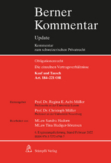 Kauf und Tausch, Art. 184-221 OR, 6. Erg&auml;nzungslieferung - 