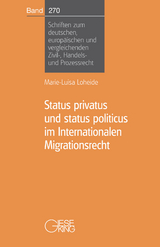 Status privatus und status politicus im Internationalen Migrationsrecht - Marie-Luisa Loheide