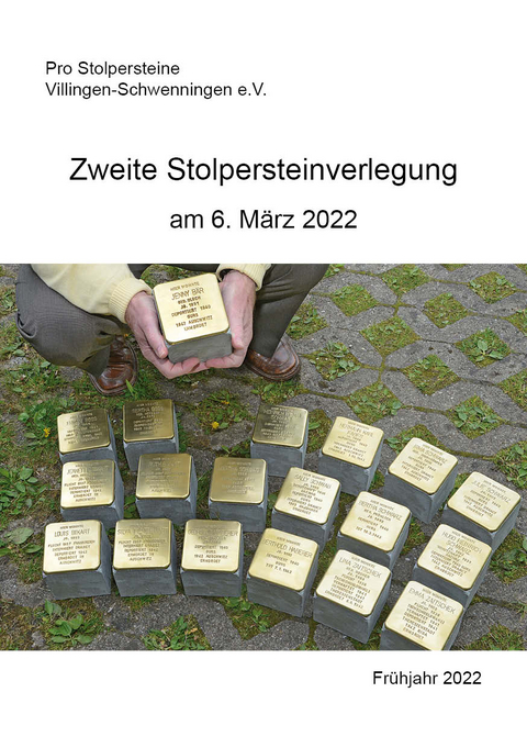 Zweite Stolpersteinverlegung am 6. M&auml;rz 2022