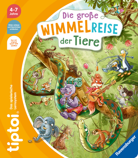 tiptoi&reg; - Die gro&szlig;e Wimmelreise der Tiere - Anja Kiel