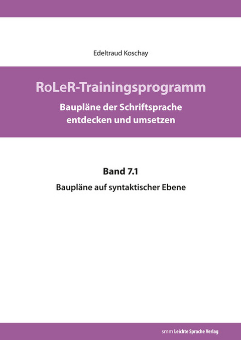RoLeR-Trainingsprogramm - Edeltraud Koschay