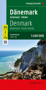 D&auml;nemark, Stra&szlig;enkarte 1:400.000, freytag & berndt