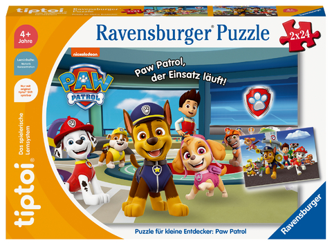 tiptoi&reg; Puzzle f&uuml;r kleine Entdecker: Paw Patrol - 2x24 Teile
