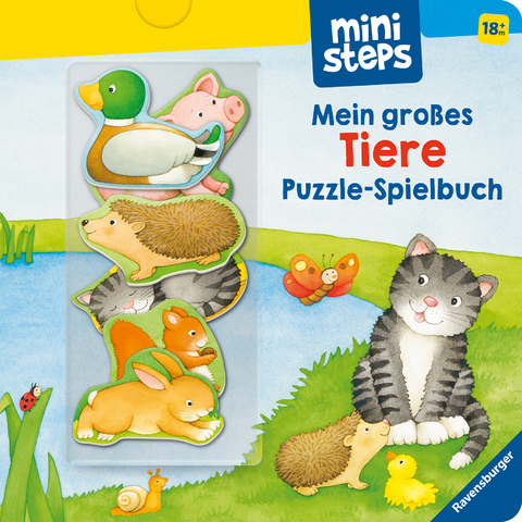 ministeps Mein gro&szlig;es Tiere Puzzle-Spielbuch - ab 18 Monate - Frauke Nahrgang