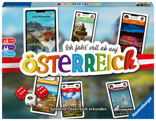 Ich fahr’ voll ab auf Österreich - Gesellschaftsspiel & Brettspiel ab 7 Jahre
