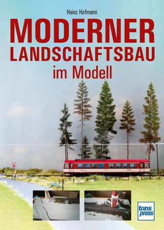 Moderner Landschaftsbau im Modell