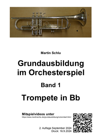 Grundausbildung im Orchesterspiel, Trompete in Bb, Band 1