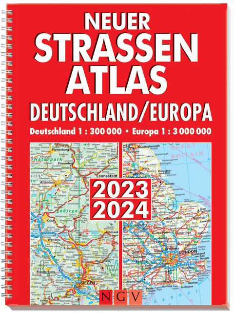 Neuer Stra&szlig;enatlas Deutschland/Europa 2023/2024