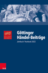 G&ouml;ttinger H&auml;ndel-Beitr&auml;ge, Band 23 - 