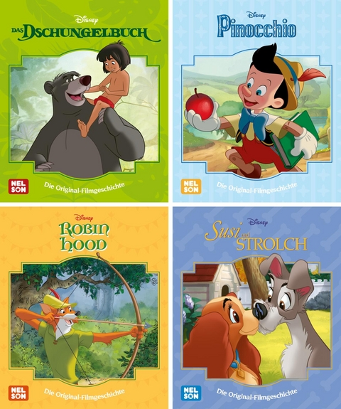 Nelson Mini-B&uuml;cher: 4er Disney Filmklassiker 13-16