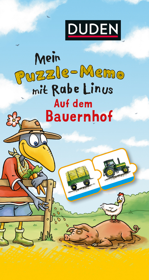 Mein Puzzlememo mit Rabe Linus &ndash; Auf dem Bauernhof VE/3 - Dorothee Raab