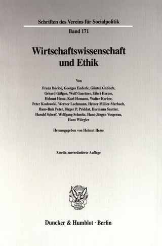 Wirtschaftswissenschaft und Ethik.