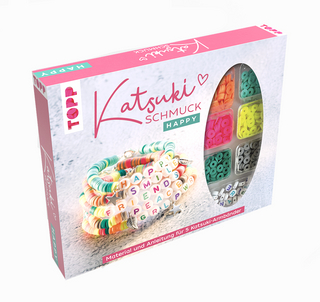 Katsuki Schmuckset mit Buchstabenperlen - Happy