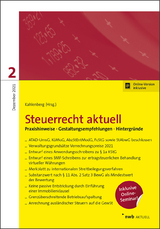 Steuerrecht aktuell 2/2021 - Cornelia Andree M.Sc., RA/StB/FAfErbR/FAfStR Christopeit LL.M.  Iring Dr., Tobias Fischer LL.B., Hannah Gladitsch M.Sc., Christian Dr. Kahlenberg, Gustav Liedgens M.Sc., L.L.M. Meinert M.Sc.  Erik, Patrick Seiler M.A., Henning St&uuml;mpfig, Rebekka Rein, Noemi Dr. Strotkemper RA/StB, Max Zajonc L.L.M.