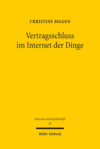 Vertragsschluss im Internet der Dinge
