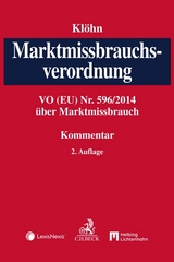 Marktmissbrauchsverordnung. MAR - Klöhn, Lars