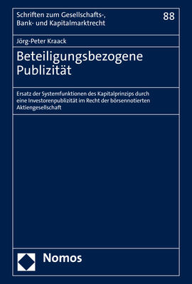 Beteiligungsbezogene Publizit&auml;t - J&ouml;rg-Peter Kraack