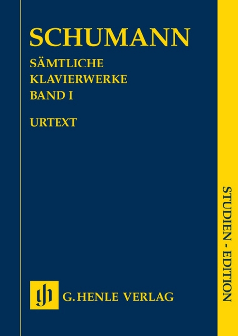 Robert Schumann - S&auml;mtliche Klavierwerke, Band I - 