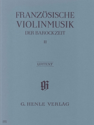 Violinmusik (Auswahlband) - Französische Violinmusik der Barockzeit, Band II