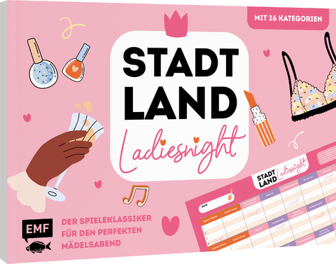Stadt, Land, Ladiesnight - Der Spieleklassiker f&uuml;r den perfekten M&auml;delsabend