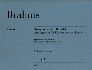 Johannes Brahms - Symphonien Nr. 3 und 4, Arrangement für Klavier zu vier Händen