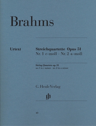 Johannes Brahms - Streichquartette op. 51 Nr. 1 c-moll und Nr. 2 a-moll