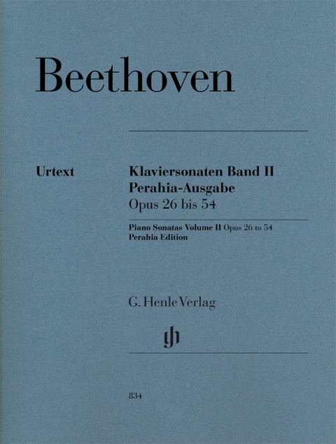 Ludwig van Beethoven - Klaviersonaten, Band II, op. 26&ndash;54, Perahia-Ausgabe - 
