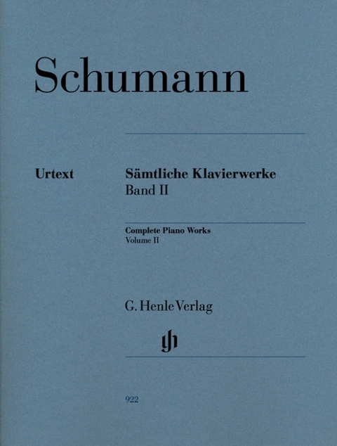 Robert Schumann - S&auml;mtliche Klavierwerke, Band II - 