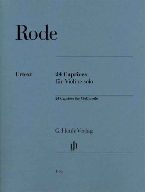 Pierre Rode - 24 Caprices f&uuml;r Violine solo - 