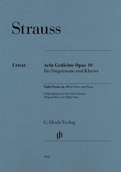 Richard Strauss - Acht Gedichte op. 10 - 