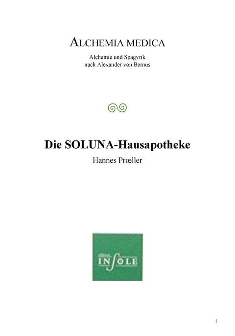 Die SOLUNA-Hausapotheke - Hannes Proeller