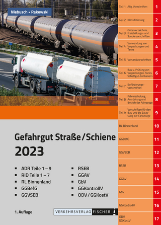 ADR/RID 2023 - Gefahrgut Straße/Schiene