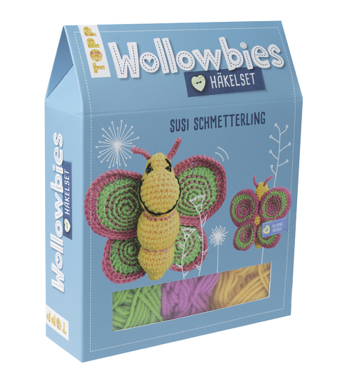 Wollowbies H&auml;kelset Schmetterling - Jana Ganseforth
