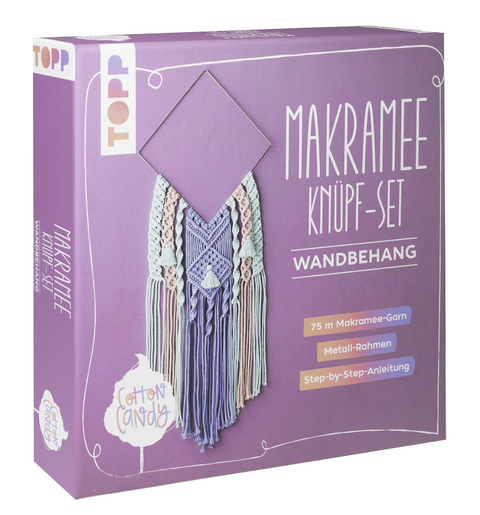 Makramee Kn&uuml;pf-Set: Wandbehang - Josephine Kirsch
