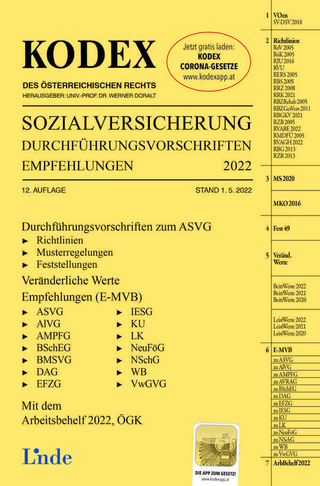 KODEX Sozialversicherung 2022, Band III