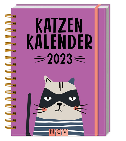Katzenkalender 2023. 1 Woche auf 2 Seiten