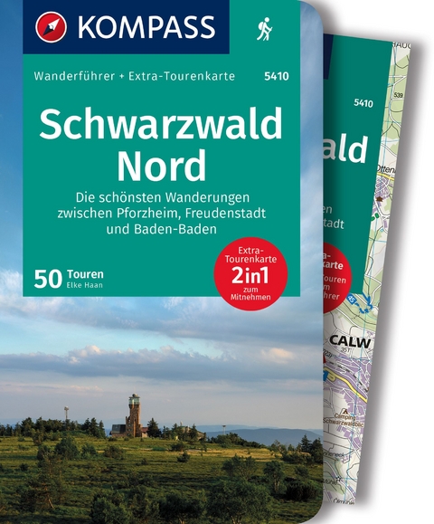 KOMPASS Wanderf&uuml;hrer Schwarzwald Nord, Die sch&ouml;nsten Wanderungen zwischen Pforzheim, Freudenstadt und Baden-Baden, 50 Touren mit Extra-Tourenkarte - Elke Haan