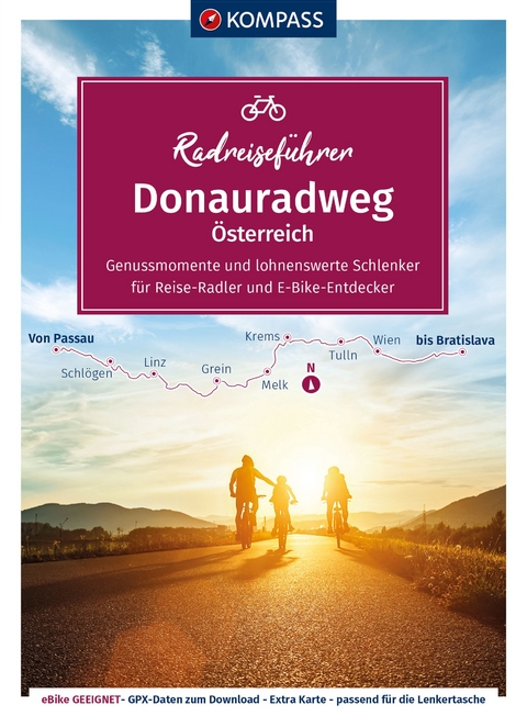 KOMPASS Radreisef&uuml;hrer Donauradweg &Ouml;sterreich