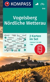 KOMPASS Wanderkarten-Set 846 Vogelsberg, Nördliche Wetterau (2 Karten) 1:50.000 - 