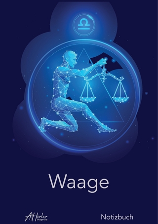 Sternzeichen Waage Notizbuch | Designed by Alfred Herler