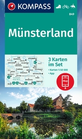 KOMPASS Wanderkarten-Set 849 M&uuml;nsterland (3 Karten) 1:50.000